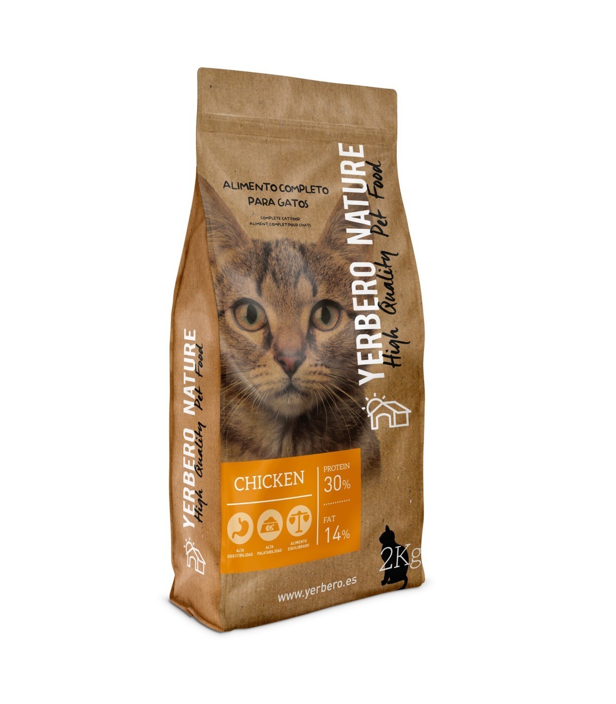 Yerbero NATURE Chicken pienso premium para gatos